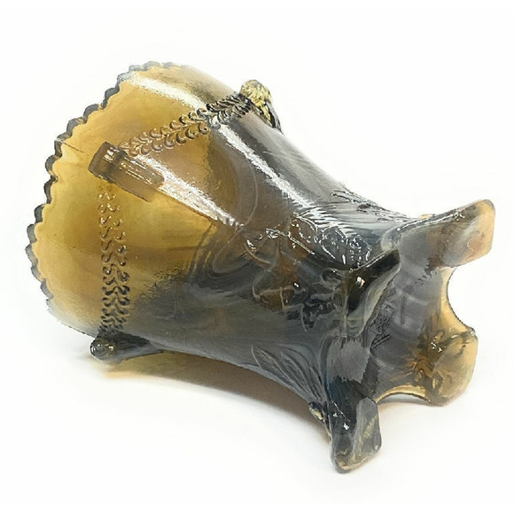 Boyd Art Glass 2000 Toffee Swirl Colonial Drape Toothpick Holder - Picture 3 of 5